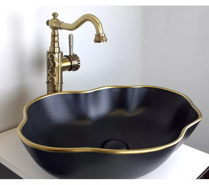 Раковина-чаша  Bronze De Luxe Black Orchid