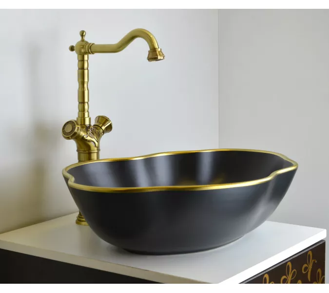 Раковина-чаша  Bronze De Luxe Black Orchid, изображение 3