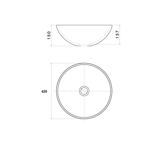 Накладная раковина-чаша Bronze De Luxe Festival 2231, изображение 6