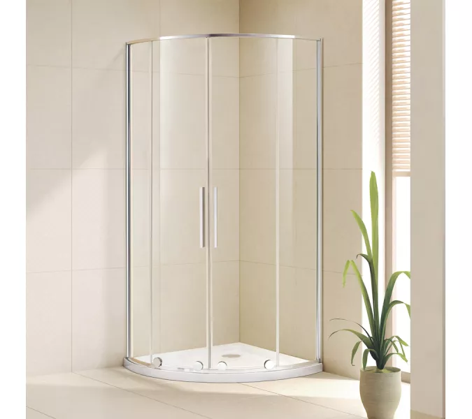 Душевой уголок  Alvaro Banos Toledo S90.20 Cromo 90х90 прозрачное, без поддона, четверть круга