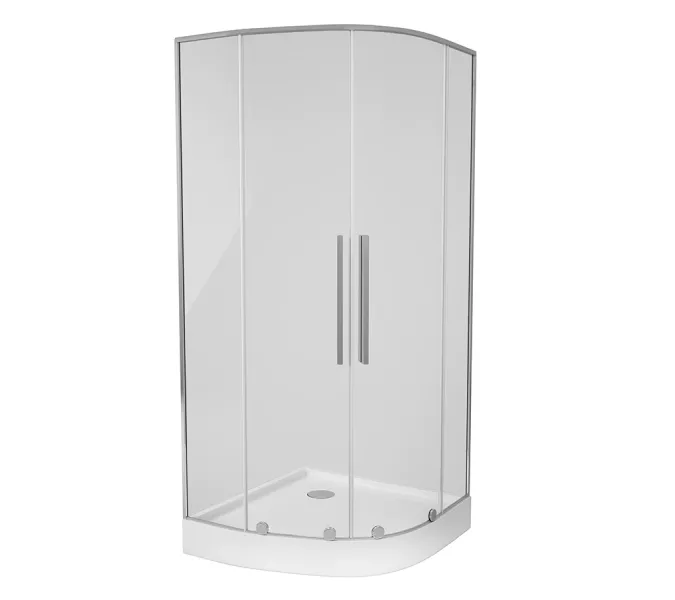 Душевой уголок  Alvaro Banos Toledo S90.20 Cromo 90х90 прозрачное, без поддона, четверть круга, изображение 2