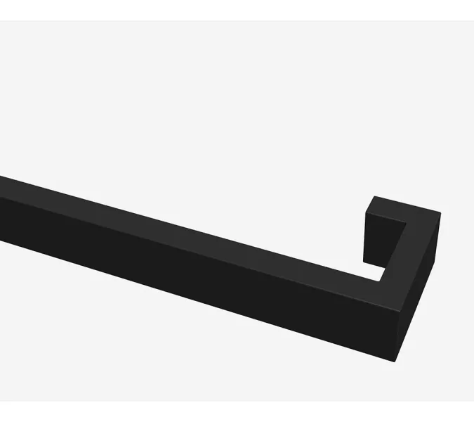 Душевая перегородка ABBER Immer Offen (толщина 6 мм), Цвет стекла: прозрачное, Цвет профиля: Черный, Выбрать размер: 120, изображение 5