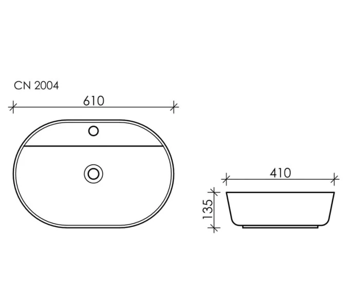 Умывальник накладной Ceramica Nova MODO CN2004, изображение 7