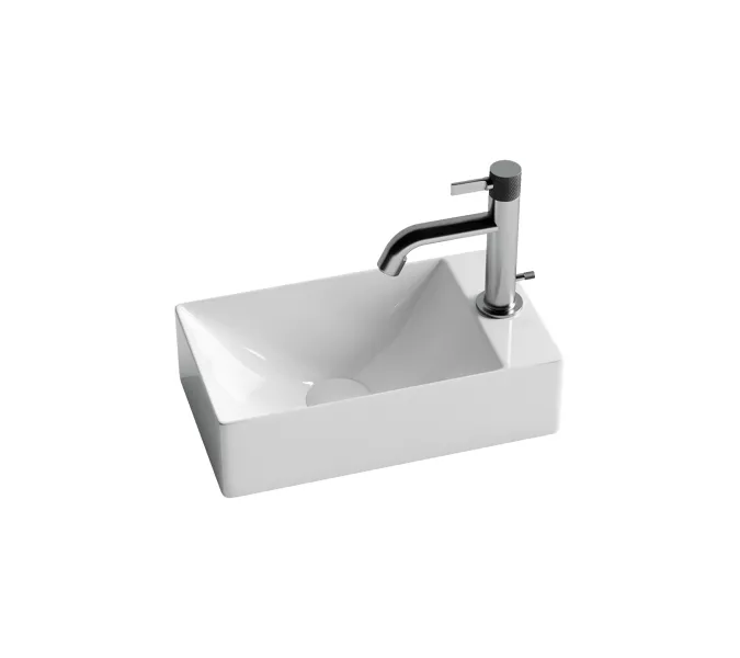 Умывальник подвесной прямоугольный Ceramica Nova Element, Ориентация: правая