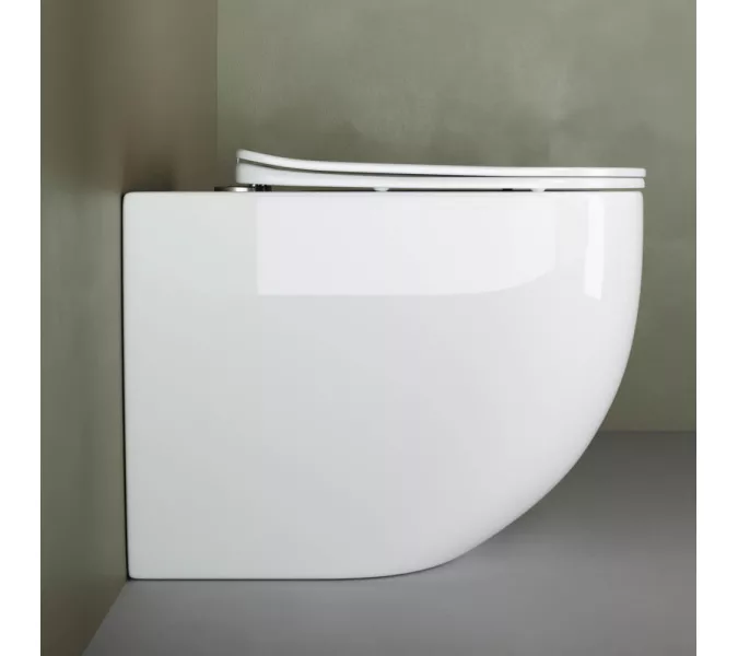 Напольный приставной унитаз Ceramica Nova Mia Rimless CN1810, изображение 6