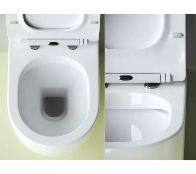 Напольный приставной унитаз Ceramica Nova Metropol Rimless CN4004, изображение 8