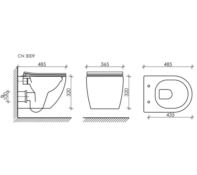 Подвесной унитаз Ceramica Nova Forma Rimless CN3009, изображение 9