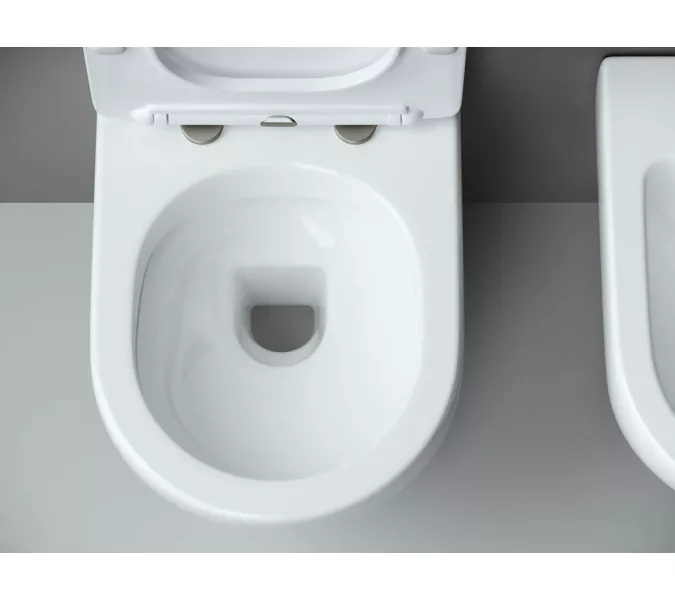 Подвесной унитаз Ceramica Nova Metropol Rimless CN4002, Выбрать цвет: Белый, изображение 9