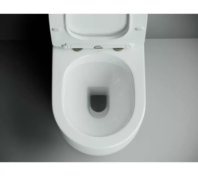 Напольный пристенный унитаз Ceramica Nova Metropol Rimless CN4001, изображение 2