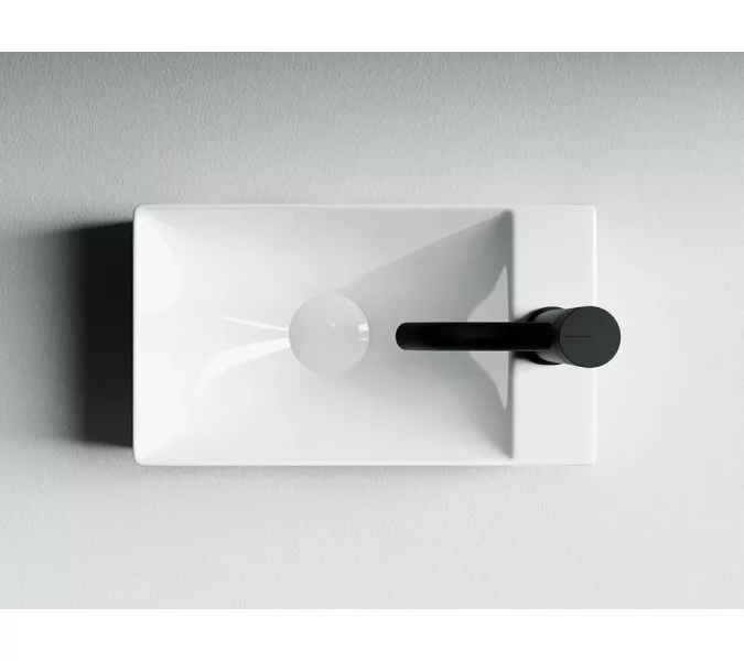 Умывальник подвесной прямоугольный Ceramica Nova Element, Ориентация: правая, изображение 6