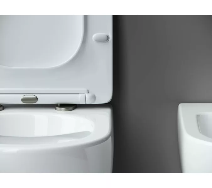 Подвесной унитаз Ceramica Nova Metropol Rimless CN4002, Выбрать цвет: Белый, изображение 2