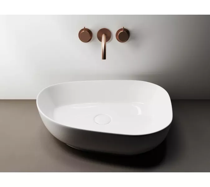 Умывальник чаша накладная асимметричная Ceramica Nova Element CN5003, изображение 2