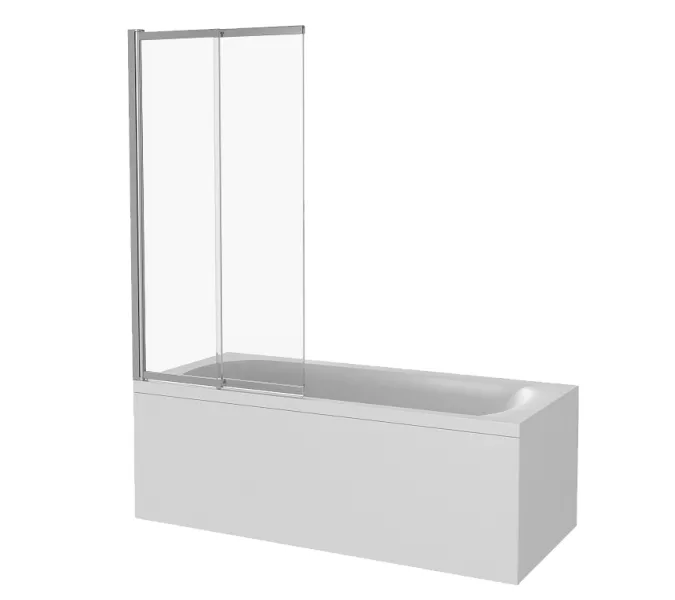 Шторка для ванны Good Door SCREEN SLR высота 140, Выбрать размер: 100, изображение 3