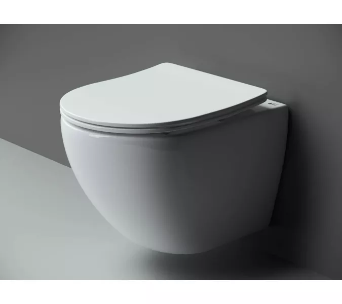 Подвесной унитаз Ceramica Nova Metropol Rimless CN4002, Выбрать цвет: Белый, изображение 7