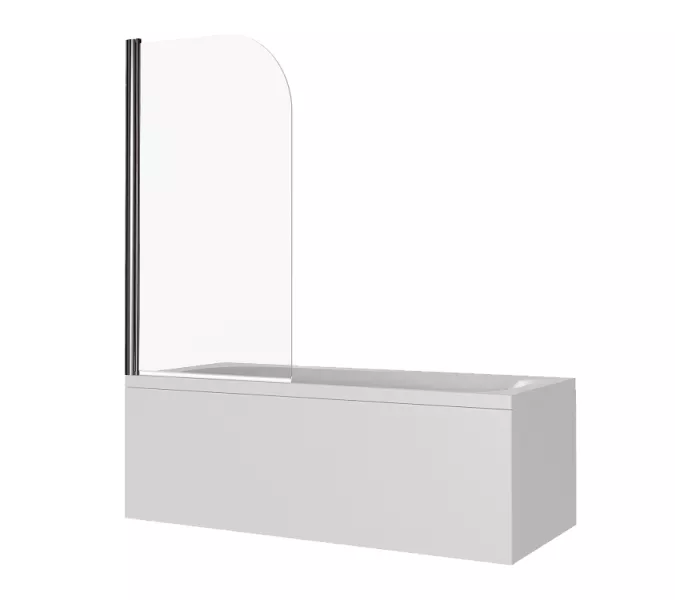 Шторка для ванны Good Door SCREEN H/H-HT-CH/CB  80*140, Внешний вид: хром, без ручки, изображение 2