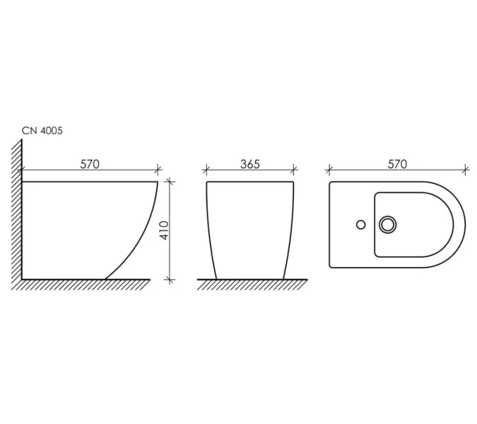 Напольное биде Ceramica Nova Metropol CN4005, изображение 12