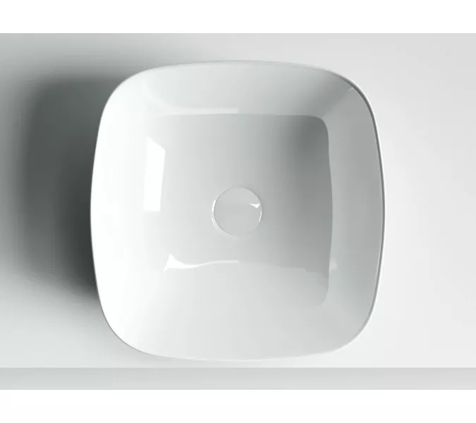 Умывальник чаша накладная квадратная Ceramica Nova Element, Выбрать размер: 400х400, изображение 4