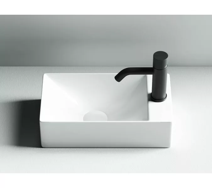 Умывальник подвесной прямоугольный Ceramica Nova Element, Ориентация: правая, изображение 5