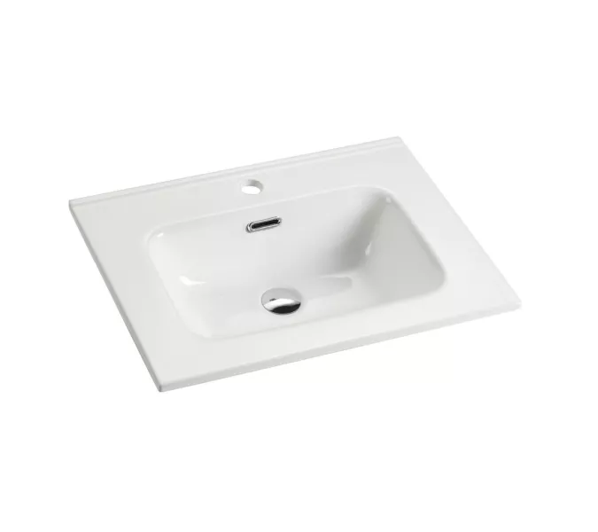 Умывальник накладной прямоугольный Ceramica Nova Element, Ширина , в см: 61, Выбрать цвет: Белый, изображение 2