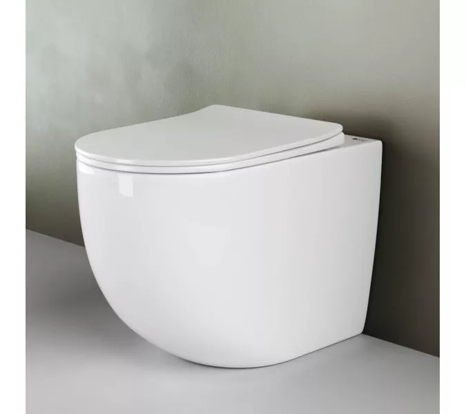 Напольный приставной унитаз Ceramica Nova Mia Rimless CN1810, изображение 2