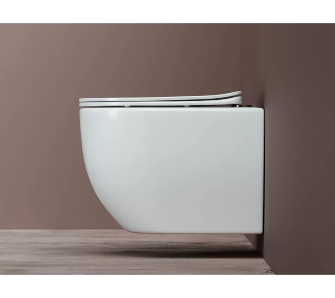 Подвесной унитаз Ceramica Nova Mia Rimless CN1805, изображение 3