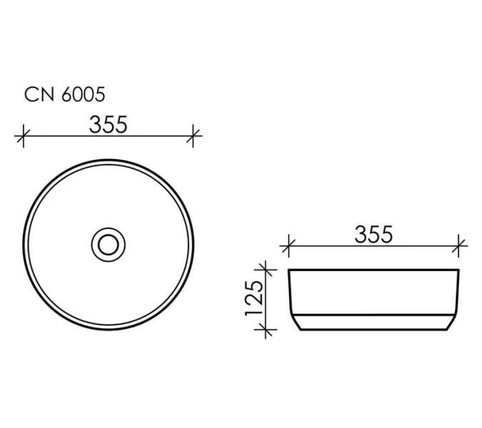 Умывальник чаша накладная круглая Ceramica Nova Element, Выбрать цвет: Белый глянец, изображение 7