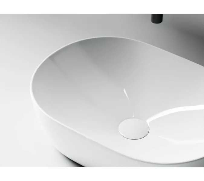 Умывальник чаша накладная овальная Ceramica Nova Element, Выбрать размер: 48х35, изображение 6