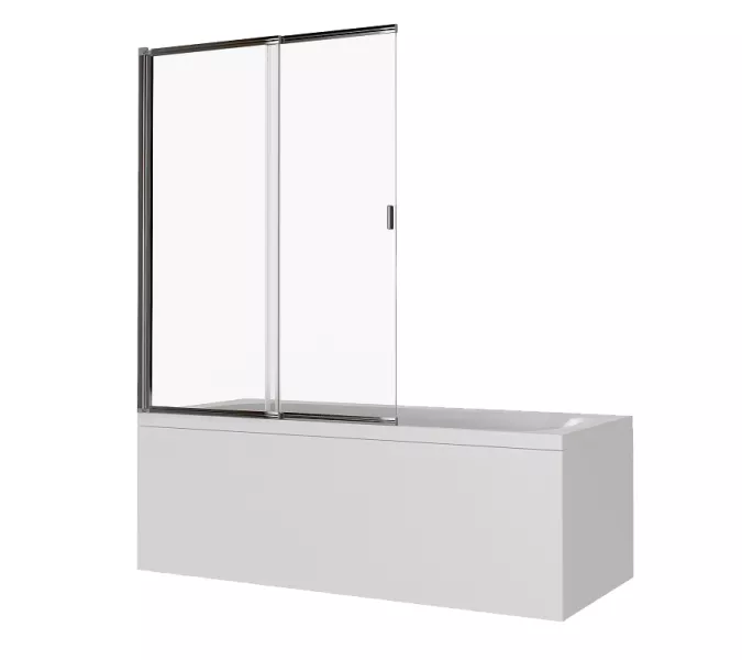 Шторка для ванны Good Door SCREEN SL  100*140, Выбрать цвет: Черный, изображение 2