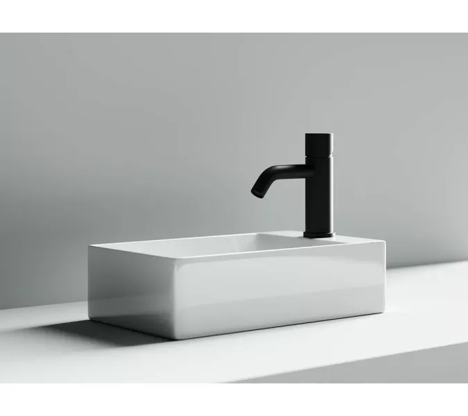 Умывальник подвесной прямоугольный Ceramica Nova Element, Ориентация: правая, изображение 4