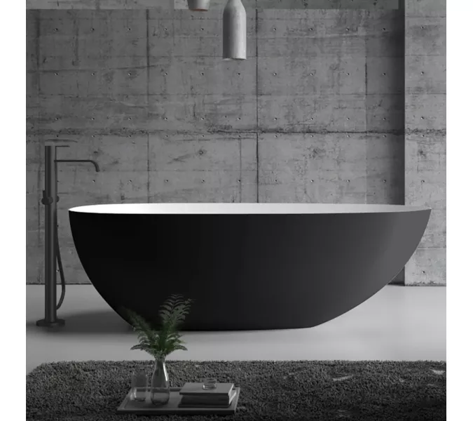 Акриловая ванна ABBER AB9211MB 170х80, Выбрать цвет: Черный матовый, изображение 7