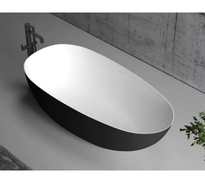 Акриловая ванна ABBER AB9211MB 170х80, Выбрать цвет: Черный матовый, изображение 9