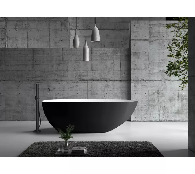 Акриловая ванна ABBER AB9211MB 170х80, Выбрать цвет: Черный матовый, изображение 8