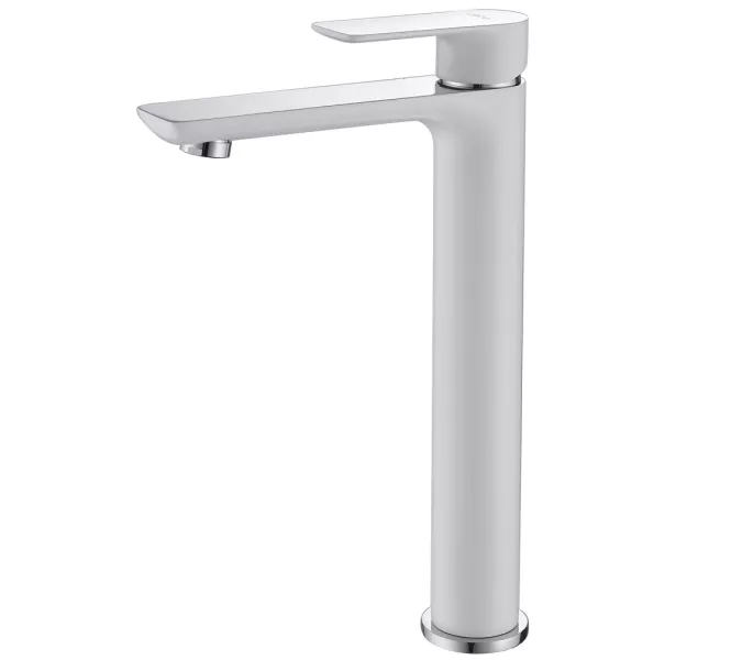 Смеситель ABBER Weiss Insel AF8011W для раковины, Выбрать цвет: Белый / Хром