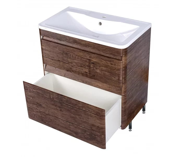 Тумба напольная с раковиной Style Line Атлантика , старое дерево, Выбрать цвет: Старое дерево, Выбрать размер: 60, изображение 3