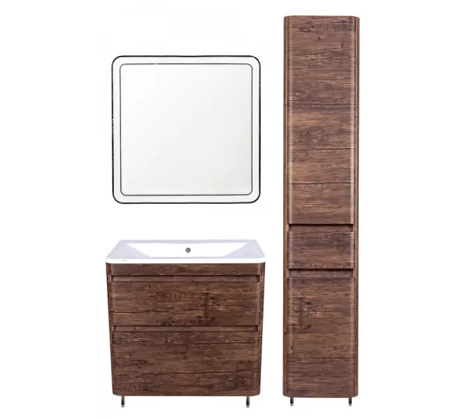 Тумба напольная с раковиной Style Line Атлантика , старое дерево, Выбрать цвет: Старое дерево, Выбрать размер: 60, изображение 6