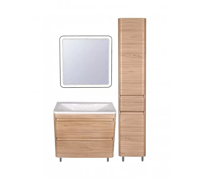 Тумба напольная с раковиной Style Line Атлантика, ясень перламутр, Выбрать цвет: Ясень перламутр, Выбрать размер: 60, изображение 8