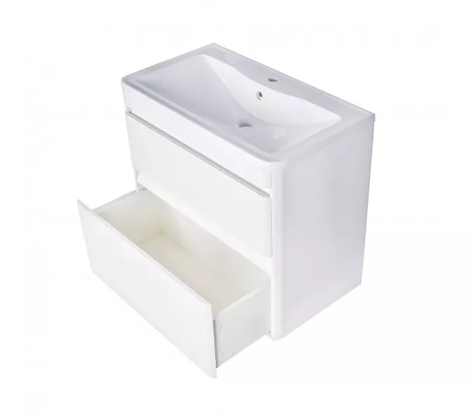 Тумба подвесная с раковиной Style Line  Атлантика, Выбрать цвет: Белый, Выбрать размер: 60, изображение 7