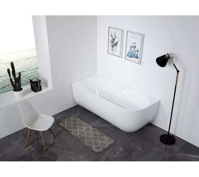 Акриловая ванна ABBER AB9315 L/R 170х75, Ориентация: Левая, изображение 2