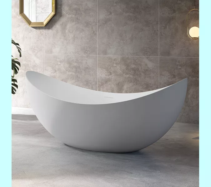 Акриловая ванна ABBER AB9333 180*80, Выбрать цвет: Белый, изображение 7