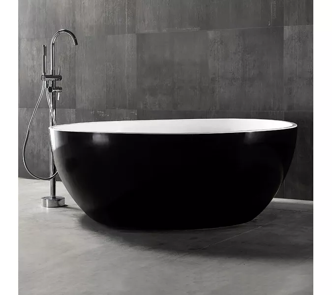 Акриловая ванна ABBER AB9279MB  150х150, Выбрать цвет: Черный матовый, изображение 7