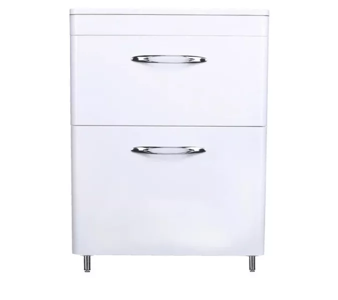 Тумба напольная с раковиной Style Line Каре (2 ящ.) Люкс белая, PLUS, Выбрать размер: 60