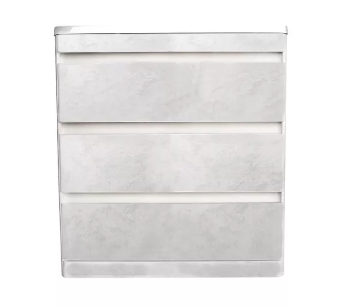 Тумба напольная с раковиной Style Line Атлантика 80 Люкс Plus бетон крем, Выбрать цвет: Бетон крем, Выбрать размер: 80