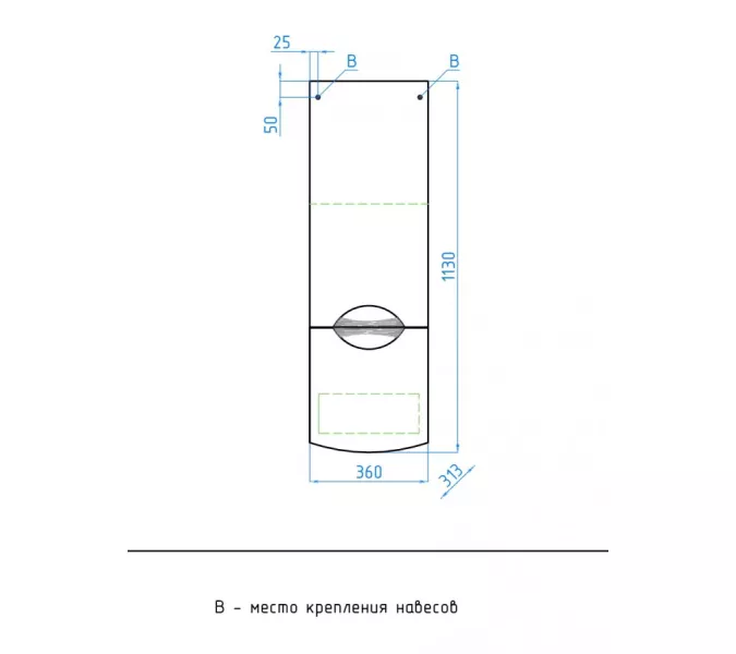 Пенал подвесной Style Line  Жасмин, изображение 7