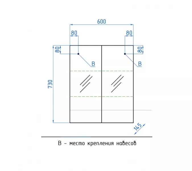 Зеркальный шкаф Style Line Амарант, изображение 8
