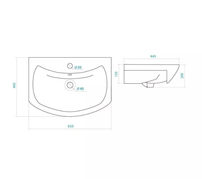 Тумба напольная с раковиной Style Line Амелия, Выбрать размер: 65, изображение 11