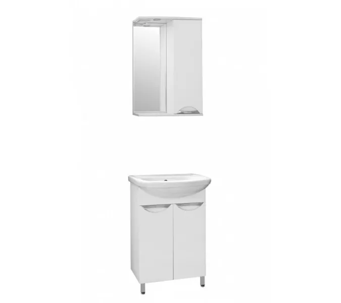 Тумба напольная с раковиной Style Line Жасмин, Выбрать размер: 55, Ориентация: универсальная, Комплектация: Без корзины, изображение 3