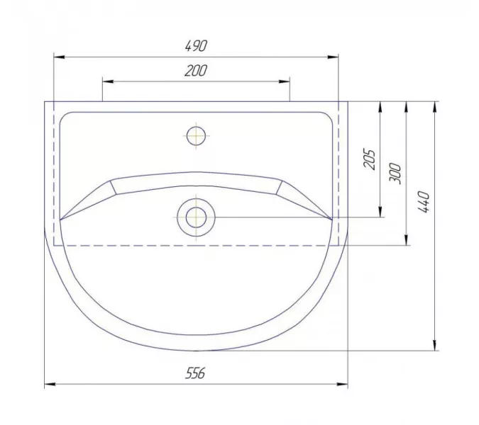 Тумба напольная с раковиной Style Line Ирис, Выбрать размер: 55, изображение 4