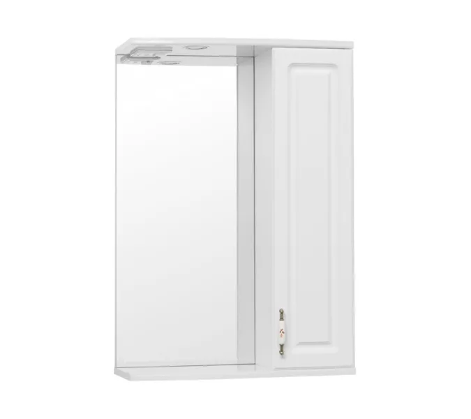 Зеркальный шкаф Style Line  Олеандр, Выбрать размер: 55, Выбрать цвет: Белый