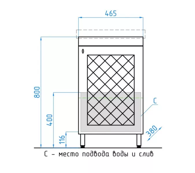 Тумба напольная с раковиной Style Line Канна, Выбрать размер: 50, изображение 5
