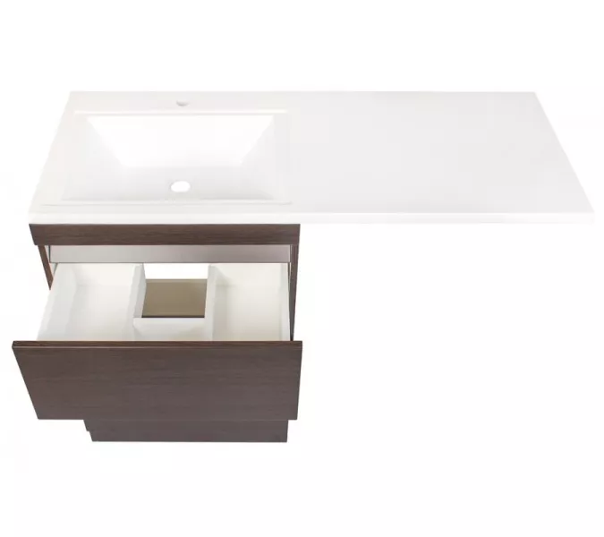 Тумба напольная Style Line с раковиной  Даллас  венге левая/правая 120, изображение 4
